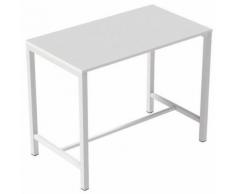 table de réunion haute 120x110cm - blanc,