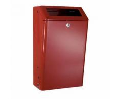 poubelle d'extérieur 50l bordeaux,