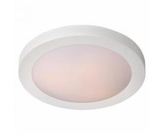 FRESH-Plafonnier rond de salle de bain Ø35cm Blanc Lucide