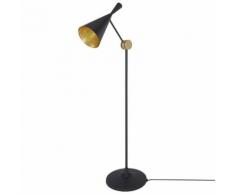 BEAT FLOOR-Lampe de lecture Mtal H157cm laiton dor bross intrieur or et cble et rosace noir Tom Dixon - design par Tom Dixon