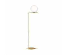 IC F1-Lampadaire Verre H135cm Laiton FLOS - design par Michael Anastassiades