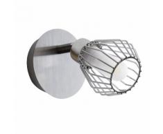 KEILA-Spot Orientable en Métal et Verre pour salle de bain H12cm gris Brilliant