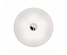 BUTTON HL-Applique ou Plafonnier de salle de bain Verre 47cm Blanc FLOS - design par Piero Lissoni