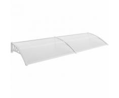 Auvent de Porte 80 x 240 cm blanc - Porte d'entrée, Marquise, Protection de l'ombre
