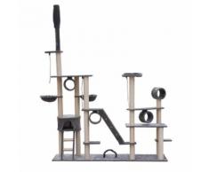 Arbre à chat géant 230-260 cm - Gris Maja+ MJ170137