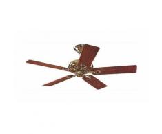 Ventilateur de plafond Savoy 132cm Laiton poli Chêne Bois de rose - HUNTER -