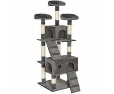 Arbre à chat 170 cm MOGLI Gris Griffoir Grattoir Tronc