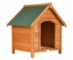 Niche pour Chien, en Bois Abri extérieur, avec 1 Toit 72 cm x 65 cm x 83 cm Marron