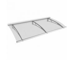 Auvent marquise de porte, 190 x 95 cm, LT-Line, transparent, fixations inox