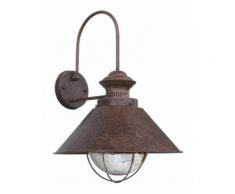 Applique mur extérieur modèle rustique naitica g-Brun