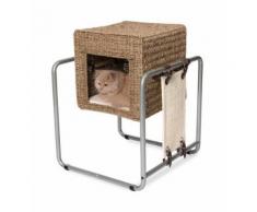 Arbre à chat Vesper Cube jonc de mer