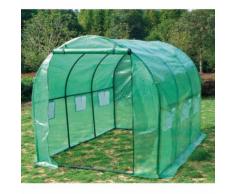 Serre de jardin 6 fenêtres, 5,4m2 3x1,8x2m
