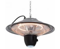 Chauffage radiant suspendu chauffage infrarouge à quartz 1500 W avec grille de protection,