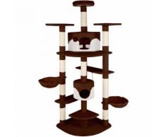 Arbre à Chat 201 cm FIPPI, Griffoir Grattoir, Sisal Tronc + Corde de jeu + Hamac 103 à 140 cm x 68