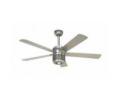Ventilateur de plafond Alu 132cm Gris argenté Cerisier - CASAFAN -
