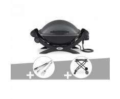 Barbecue électrique Weber Q 1400 + Kit Ustensile + Chariot