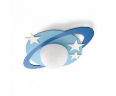 Plafonnier enfant Cronos L48 cm - Bleu