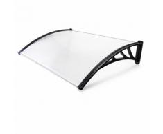 Auvent de porte Marquise de porte d'entrée Protection de pluie Transparent Marquise solaire 150 cm