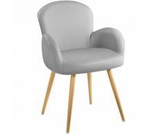 Chaise de Salle à Manger au Design Vintage, Fauteuil de Salon, de Bureau Confort et Rembourré 55 cm