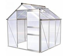Serre jardin polycarbonate "Hortensia" transparent 3,65m²
