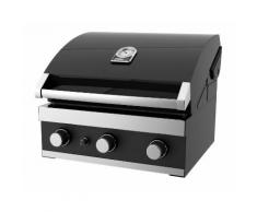 Promo Grandhall - Barbecue encastrable gaz 12.6 kW surface cuisson 60x44cm - Premium GT3