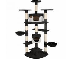 Arbre à chat 204 cm DUKI, Griffoir, Grattoir, Sisal, Tronc + Corde de jeu + Hamac 103 à 140 cm x 68