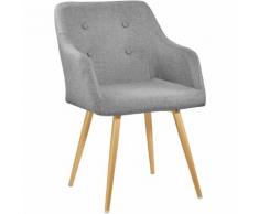 Chaise de Salle à Manger Confort, Fauteuil de Salon Rembourré au Design Scandinave 55 cm x 54 cm x