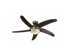 Ventilateur de Plafond Elica 132cm Chromé Wengé - CASAFAN -