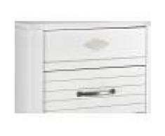 Chiffonnier blanc 5 tiroirs