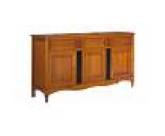 Enfilade merisier 3 portes 3 tiroirs