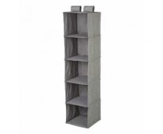 Rangement mural pliable textile gris 133,5 x 30 x 28 cm Gris Bigso Box