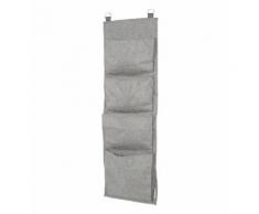 Rangement mural pliable textile gris 30 x 100 cm Gris Bigso Box