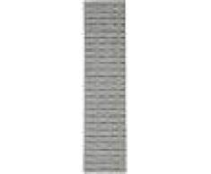 Noué à la main. Origine: India Tapis Kilim Long Stitch - Noir / Gris 80x340 Tapis Moderne, Couloir