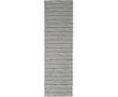 Noué à la main. Origine: India Tapis Kilim Long Stitch - Foncé Gris 80x290 Tapis Moderne, Couloir