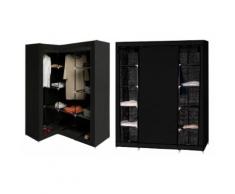 Penderie de rangement : Armoire de rangement XXL (droite + angle) / noir