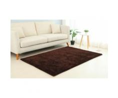 Tapis à poils longs : 60 x 120 cm / choco