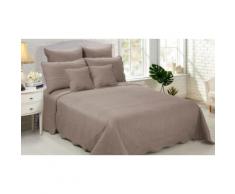 Couvre lit matelassé : 4 pièces / taupe