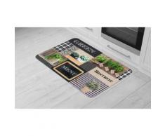 Tapis de cuisine : 45 x 75 cm / Bistrot vert