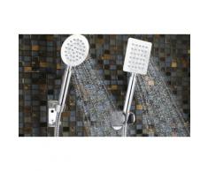 Pommeau de douche style pluie : Rond + Carré / 2