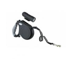 Laisse pour chien avec lampe : 1 / Noir