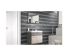 Set de salle de bain Chelsea : Bois - Gris