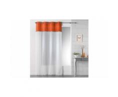 2x Voilage sablé franges : orange