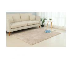 Tapis à poils longs : 60 x 120 cm / beige