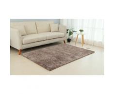 Tapis à poils longs : 60 x 120 cm / taupe