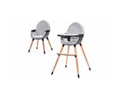 Chaise haute bébé Kinderkraft : Noir