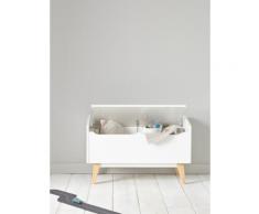 Coffre à jouets bois Blanc Cyrillus