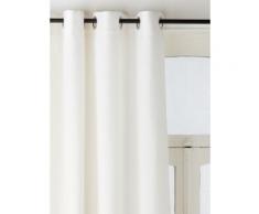 Rideau lin doublé à oeillets Blanc Cyrillus