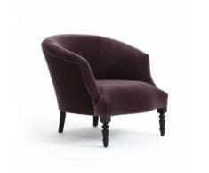Fauteuil cabriolet en velours, Ambroise . Violet AM.PM.