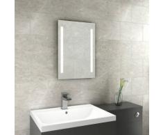 Miroir lumineux de salle de bain LED Snow 700 x 500 mm à pile