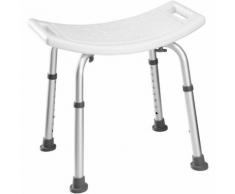 Siège de Douche, Tabouret de Baignoire, de Salle de Bain Réglable en Hauteur 51 cm x 39 cm x 60,5